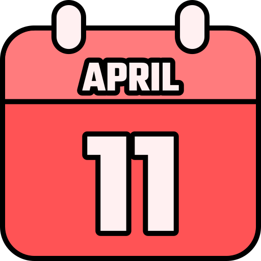 11 de abril Generic color lineal-color Ícone