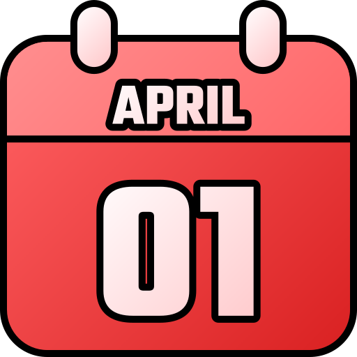 April 1 Generic gradient lineal-color icon