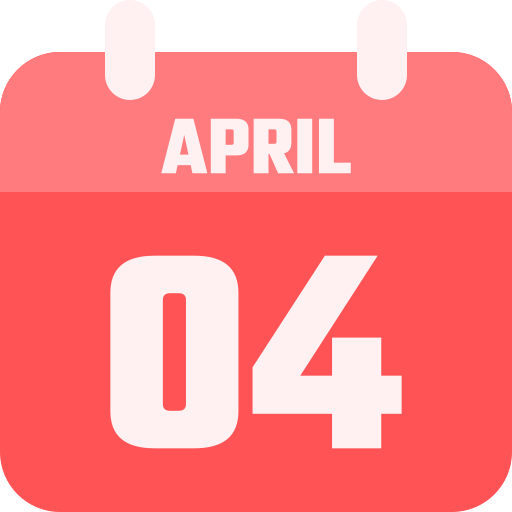 April 4 Generic color fill icon