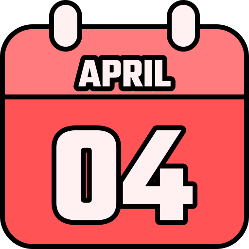 4 kwietnia Generic color lineal-color ikona
