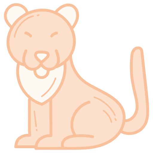 tijger Generic color hand-drawn icoon