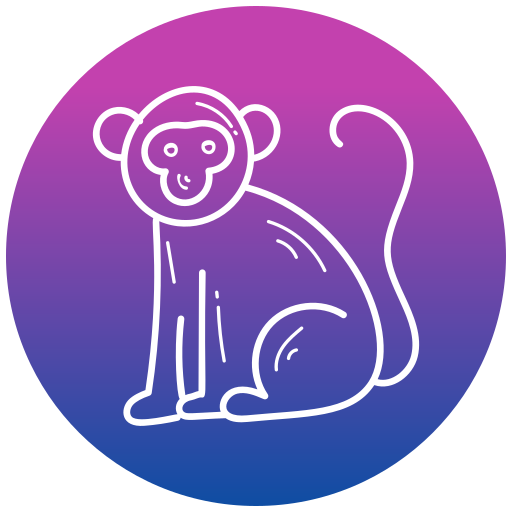 Monkey Generic gradient fill icon