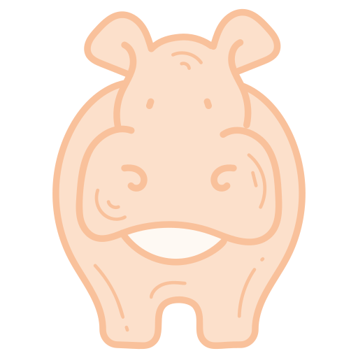 Hippopotamus Generic color hand-drawn icon