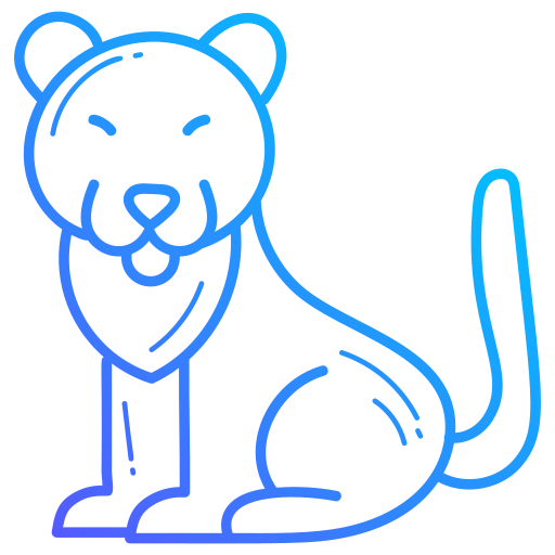 Tiger Generic gradient outline icon