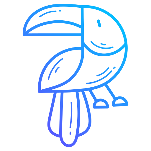 Toucan Generic gradient outline icon