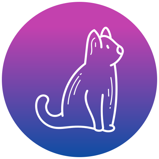 猫 Generic gradient fill icon