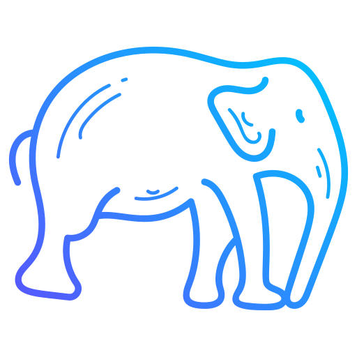 elefante Generic gradient outline Ícone