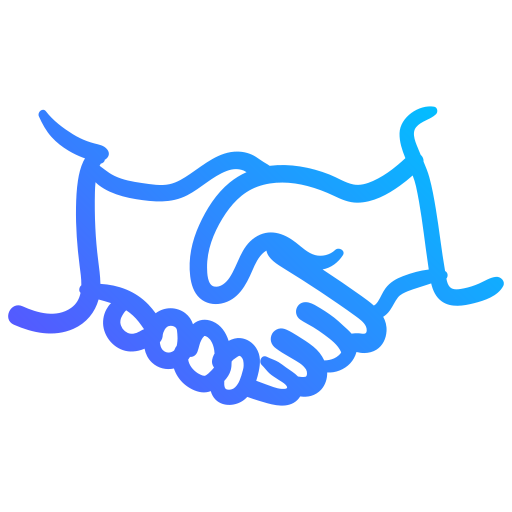 Handshake Generic gradient outline icon