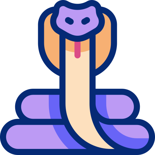 kobra królewska Basic Accent Lineal Color ikona