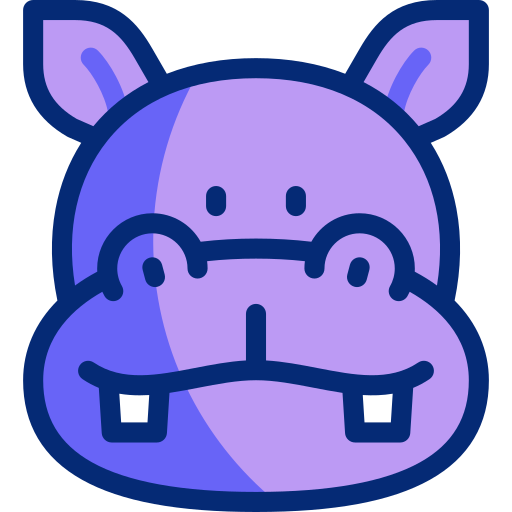 Hippo Basic Accent Lineal Color icon