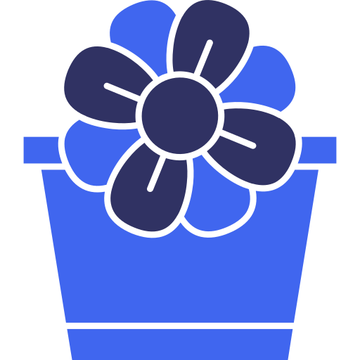 vaso de flores Generic color fill Ícone