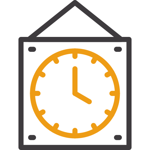 Wall clock Generic color outline icon