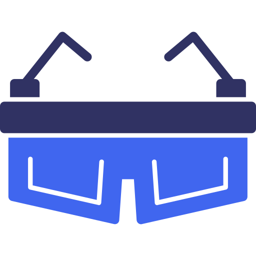 Safety glasses Generic color fill icon