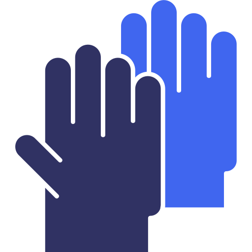Safety gloves Generic color fill icon