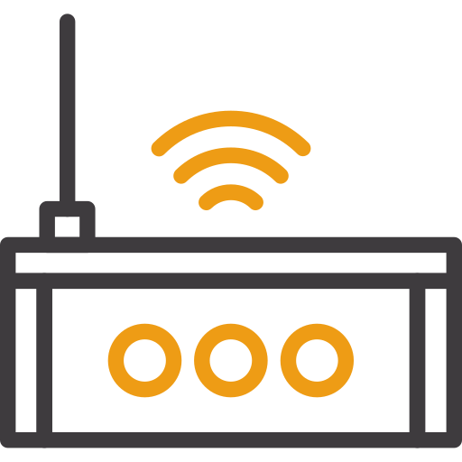 Wi fi router Generic color outline icon