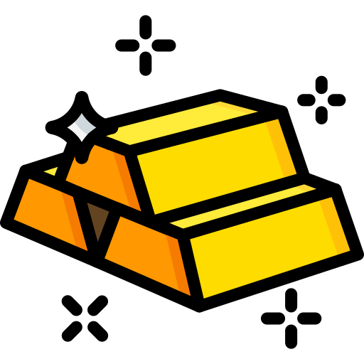 Gold Ingots Basic Miscellany Lineal Color icon