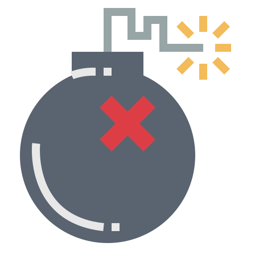 Bomb Smalllikeart Flat icon