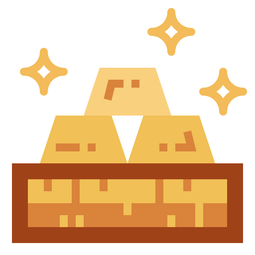 złoto Smalllikeart Flat ikona