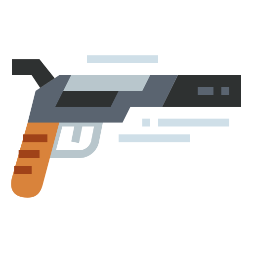 Pistol Smalllikeart Flat icon