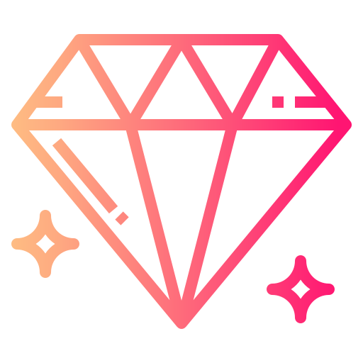 diamant Smalllikeart Gradient icon