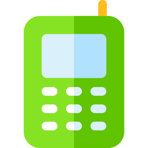 telefon komórkowy Basic Rounded Flat ikona