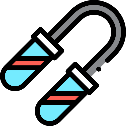 Nunchaku Detailed Rounded Lineal color icon