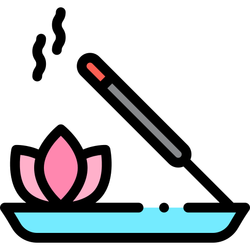 Incense Detailed Rounded Lineal color icon