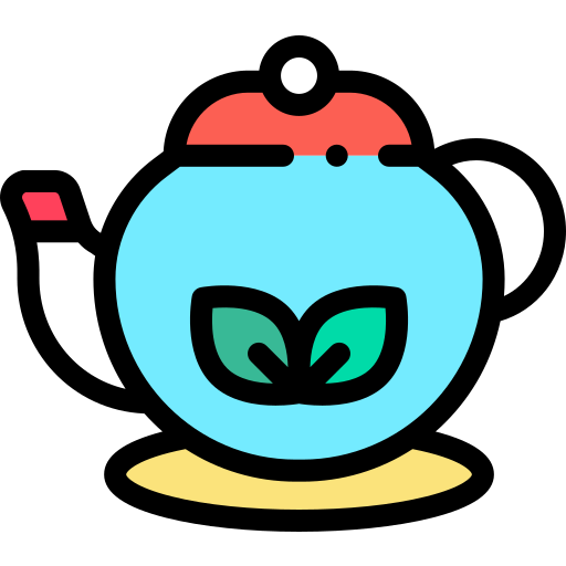 Teapot Detailed Rounded Lineal color icon