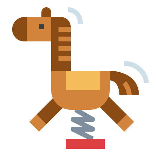 paard Smalllikeart Flat icoon