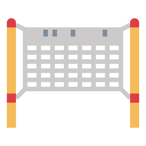 siatka do siatkówki Smalllikeart Flat ikona