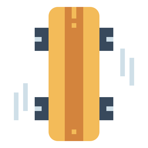 Skateboard Smalllikeart Flat icon