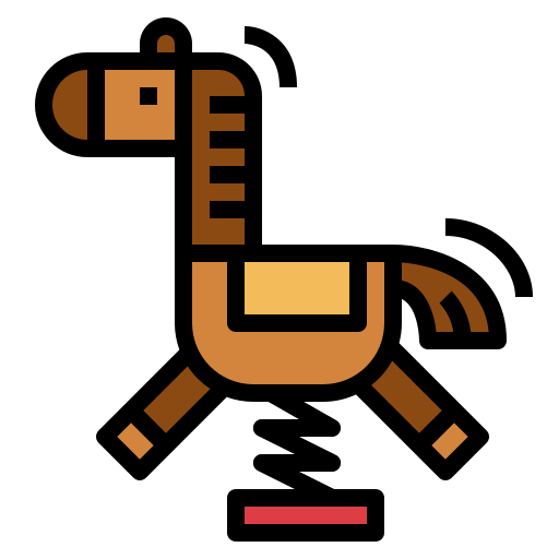 pferd Smalllikeart Lineal Color icon
