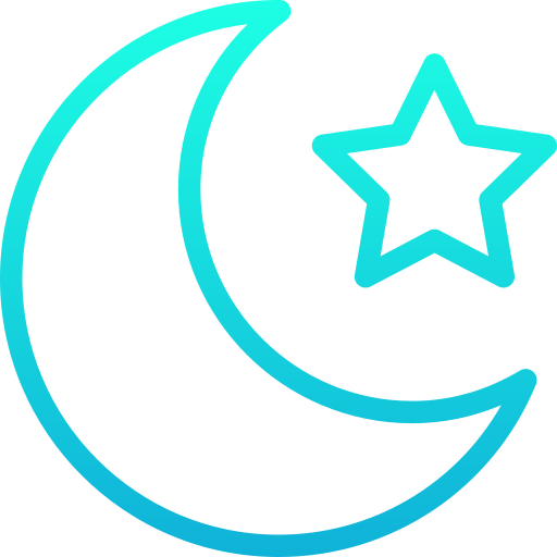 luna e stella Generic gradient outline icona