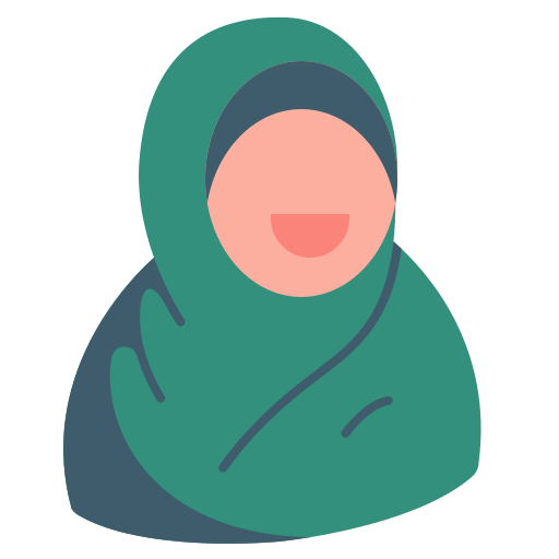 muslimah Generic color fill icona