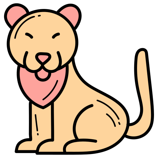 tigre Generic color hand-drawn icono