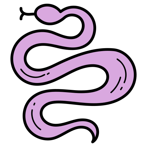 serpent Generic color hand-drawn Icône