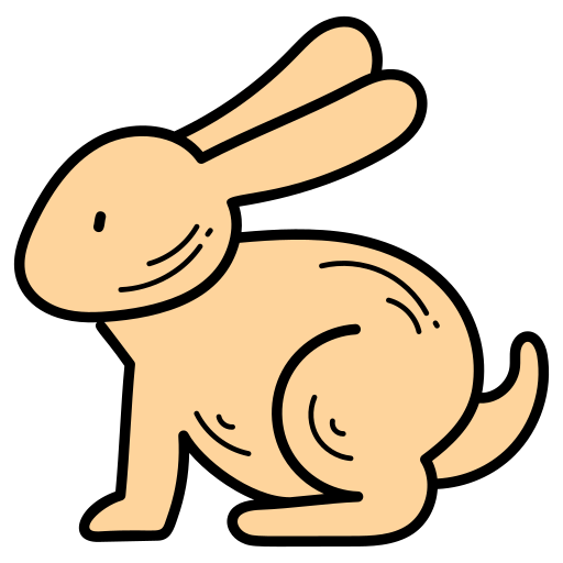 Кролик Generic color hand-drawn иконка