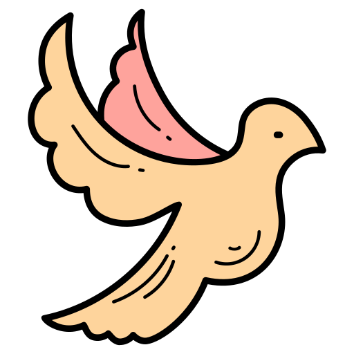 Dove Generic color hand-drawn icon
