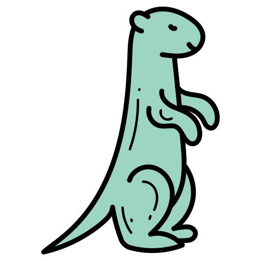 Meerkat Generic color hand-drawn icon