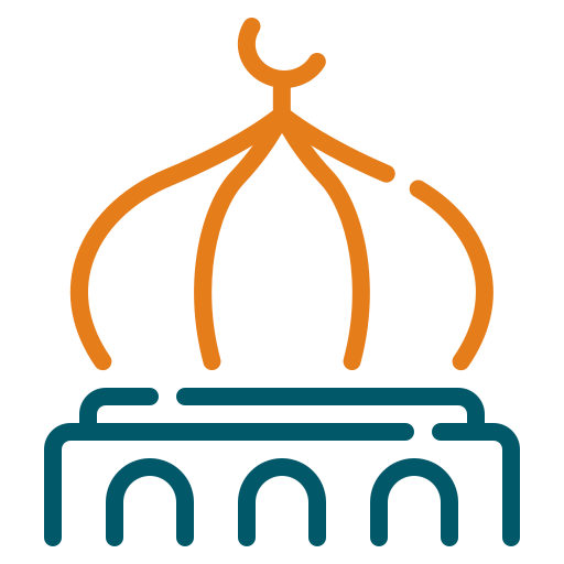 cúpula da mesquita Generic color outline Ícone