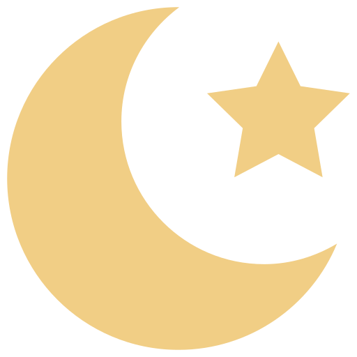 księżyc i gwiazda Generic color fill ikona