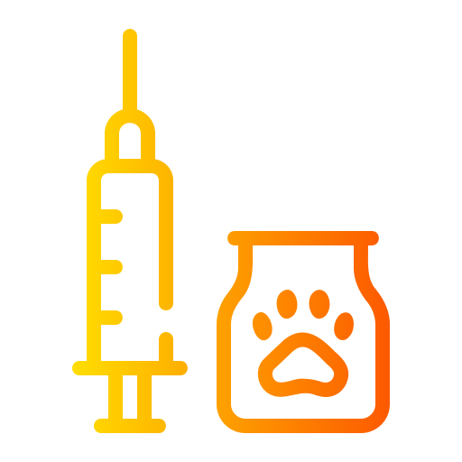 szczepionka dla zwierząt Generic gradient outline ikona