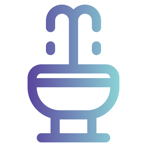 Fountain Generic gradient outline icon