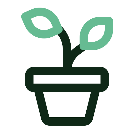 Горшок для растений Generic color outline иконка
