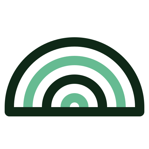 무지개 Generic color outline icon