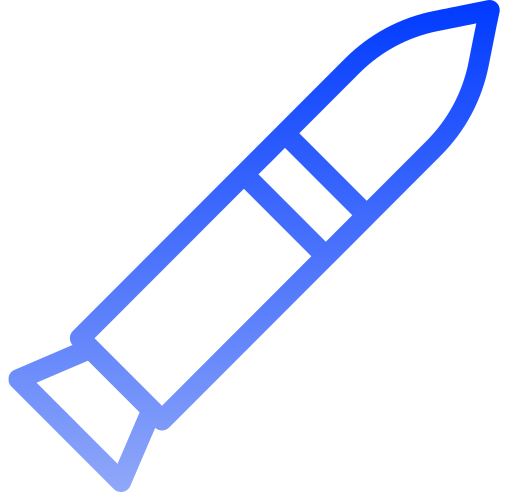 fusée Generic gradient outline Icône