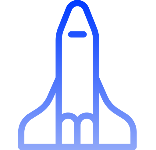 space shuttle Generic gradient outline icon