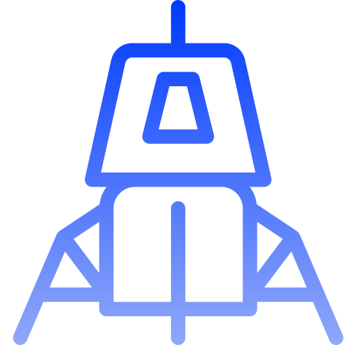 navicella spaziale Generic gradient outline icona