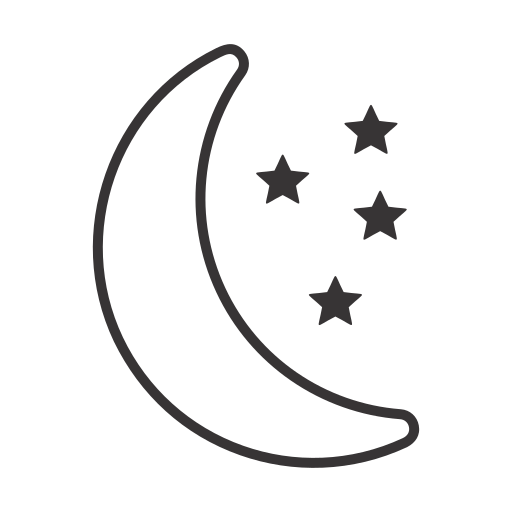 Moon Generic outline icon