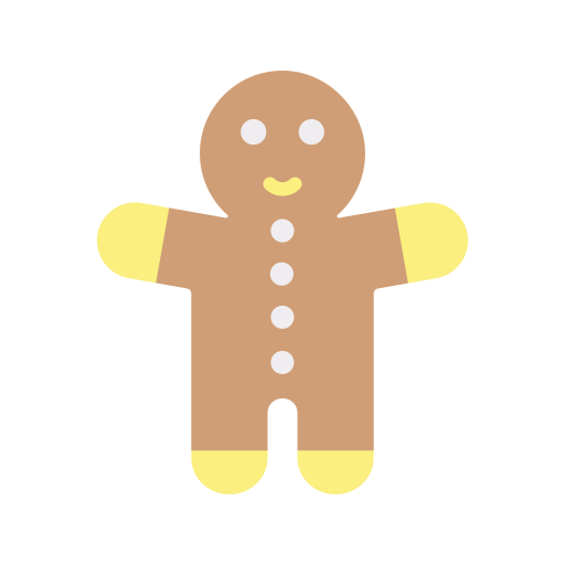 Gingerbread Generic color fill icon